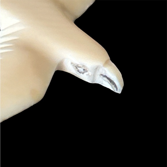 Vintage Carved  Albatross  on Sterling Rope 19” Chain - Picture 2 of 6